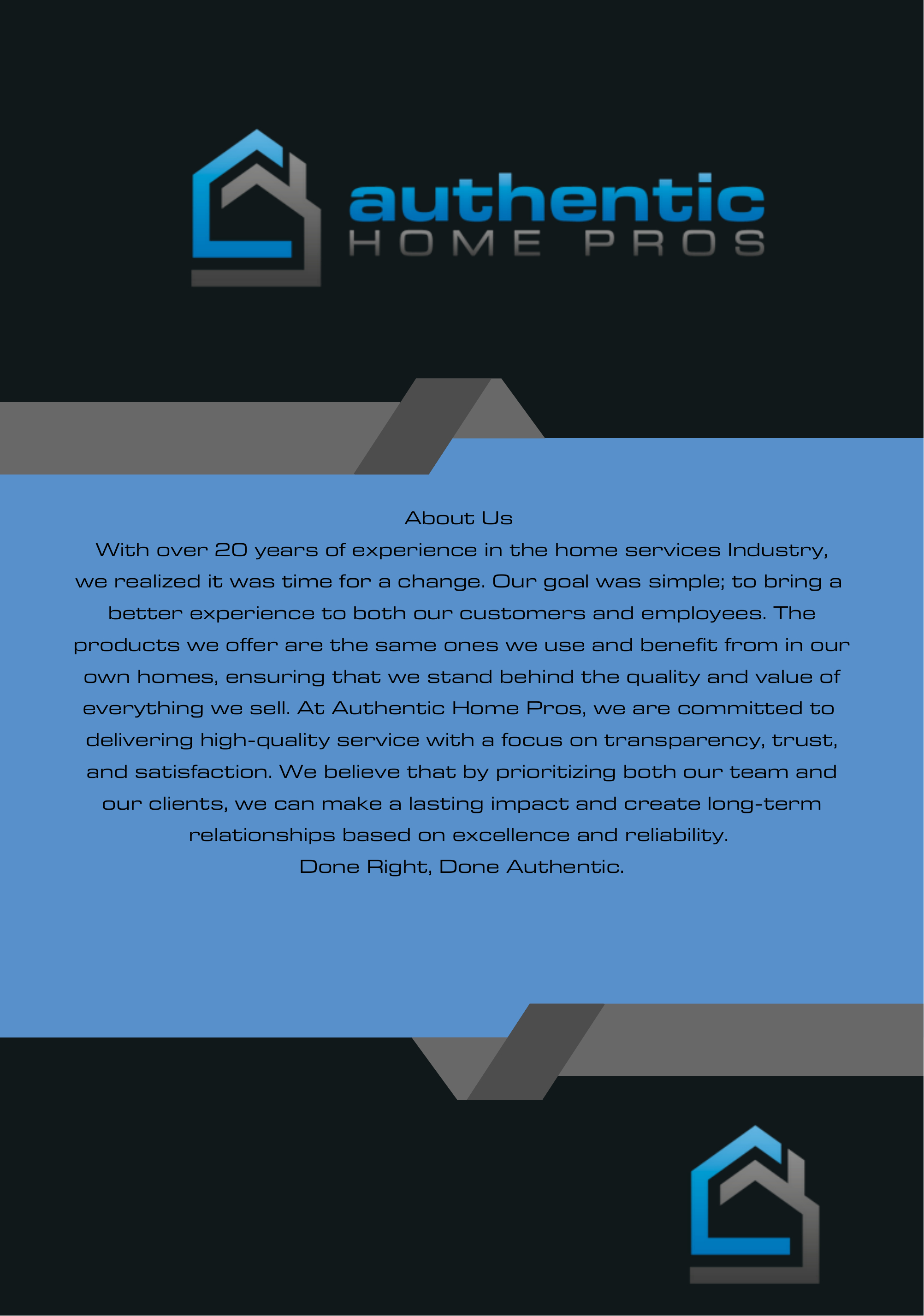 About AUTHENTIC HOME PROS, LLC