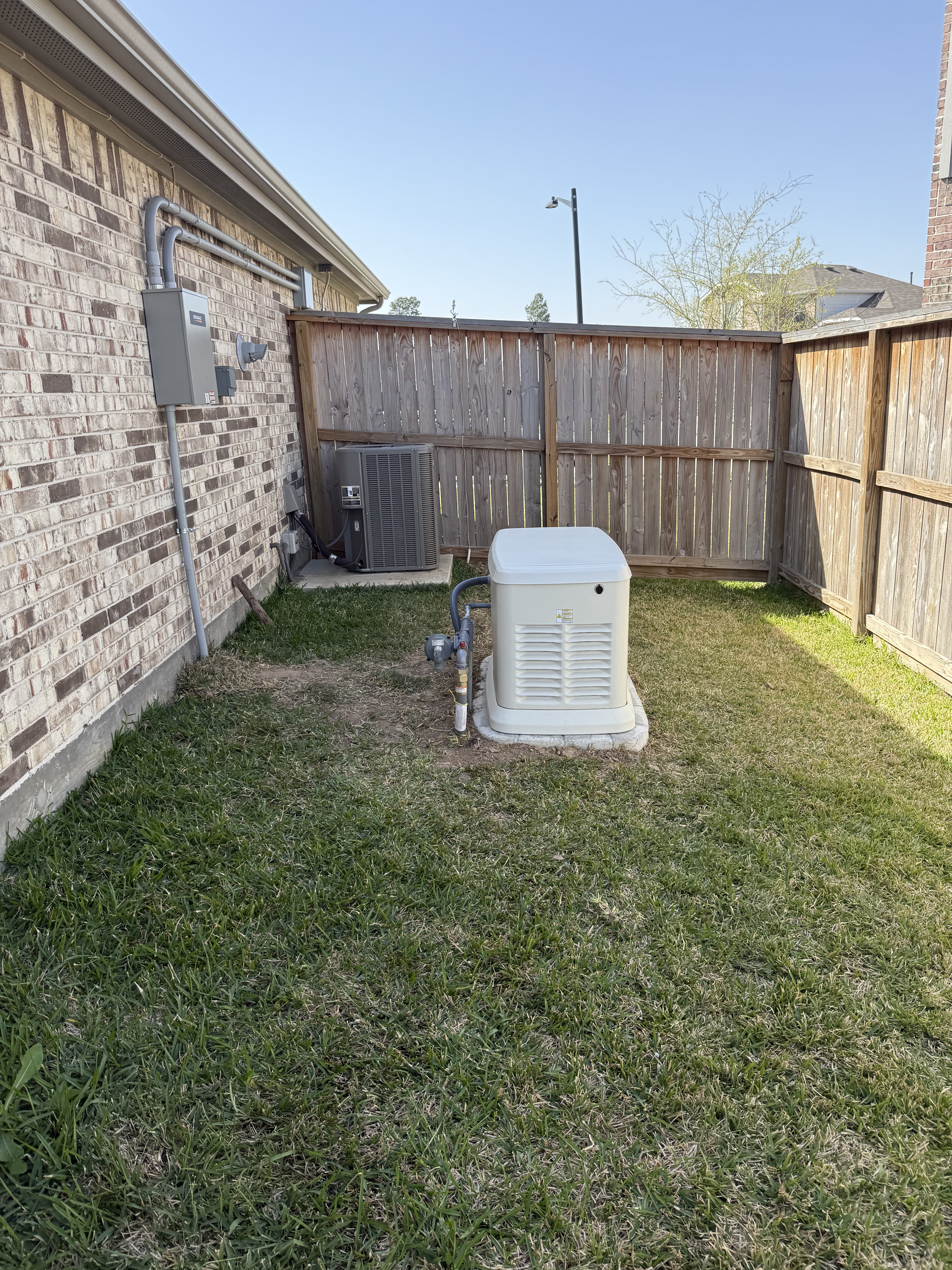 Clean and efficient Generac install in New Caney, TX — ready to keep the lights on during any outage