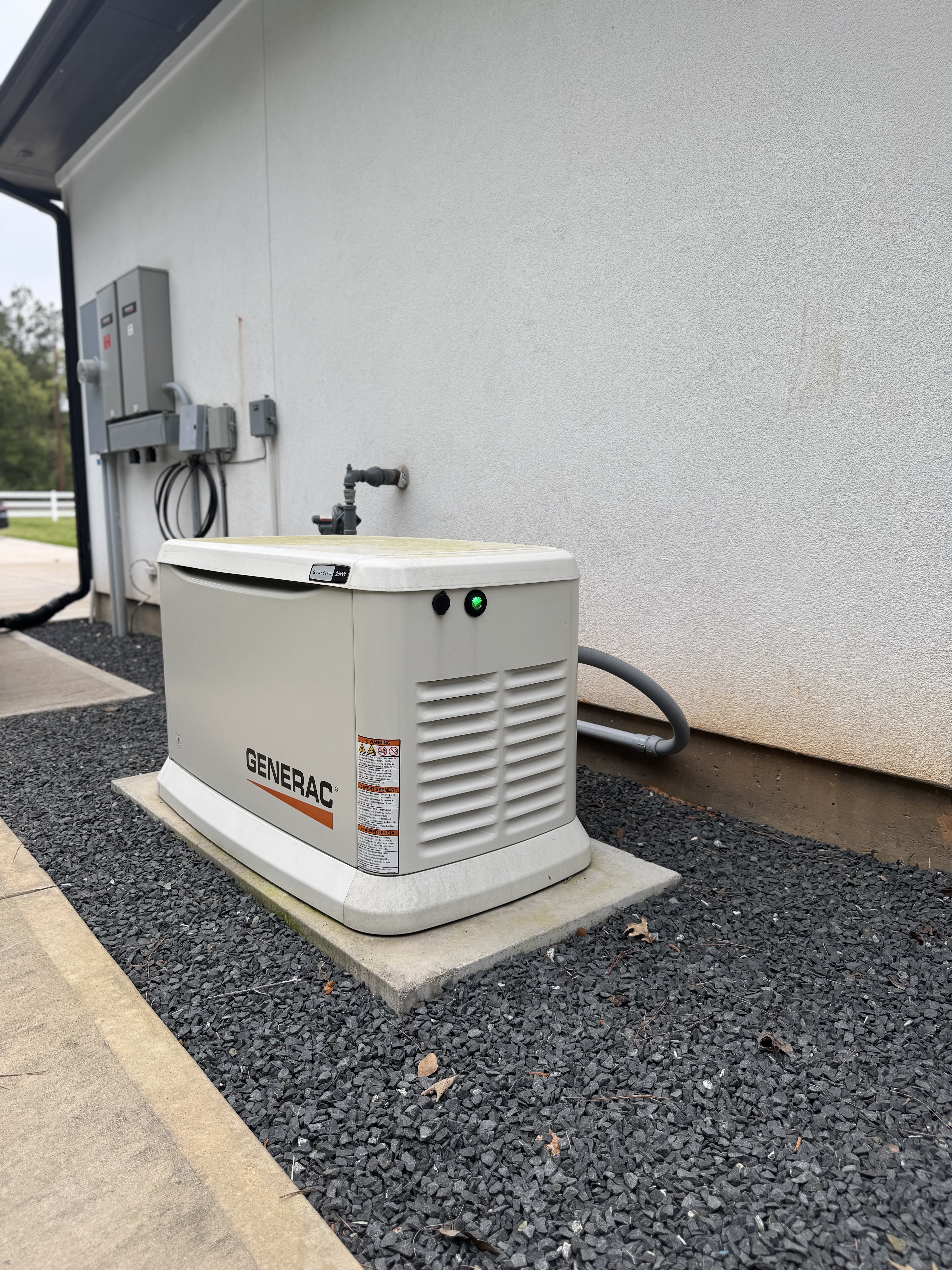 Magnolia install with full integration for instant power when needed.